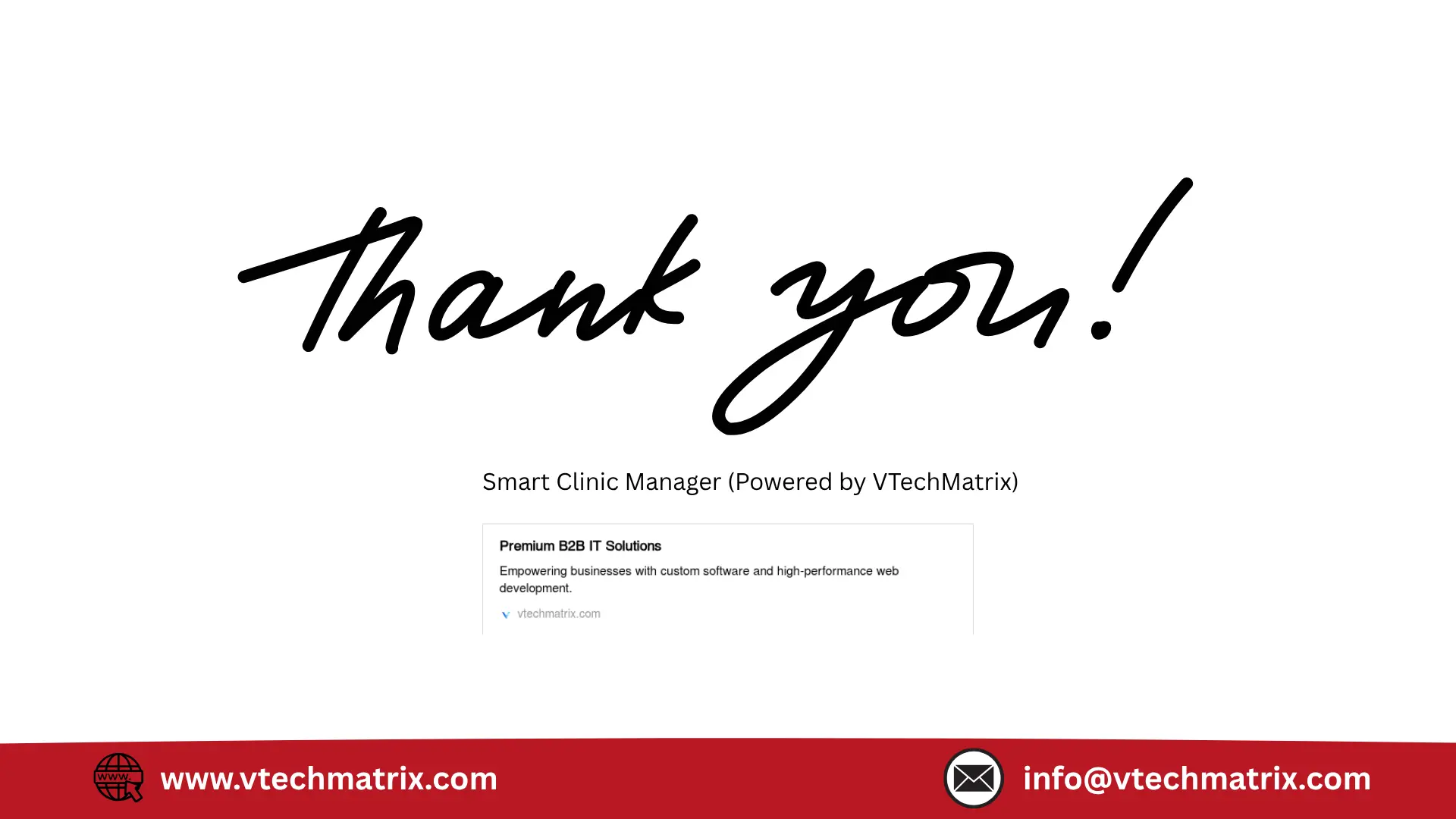 Smart Clinic Manager B2B Software Solutions